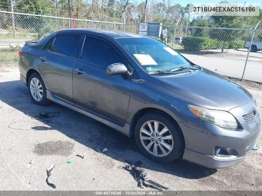 2010 Toyota Corolla S VIN: 2T1BU4EEXAC516186 Lot: 40730240