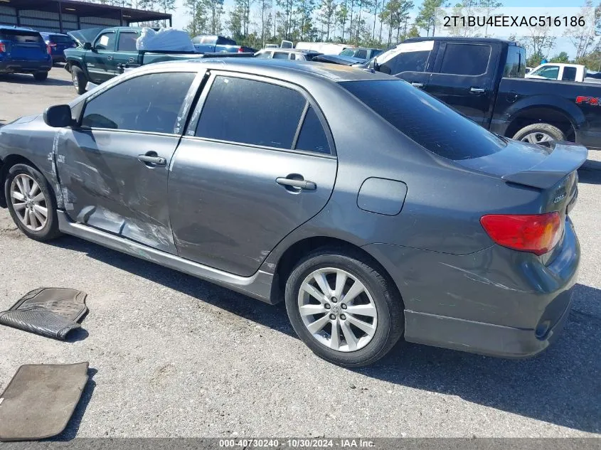 2010 Toyota Corolla S VIN: 2T1BU4EEXAC516186 Lot: 40730240