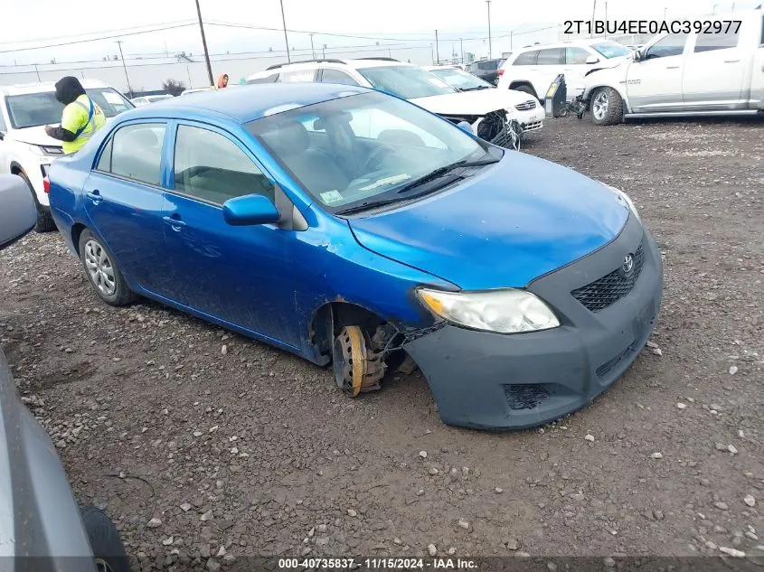 2010 Toyota Corolla Le VIN: 2T1BU4EE0AC392977 Lot: 40735837