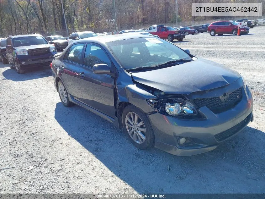 2010 Toyota Corolla S VIN: 2T1BU4EE5AC462442 Lot: 40737613