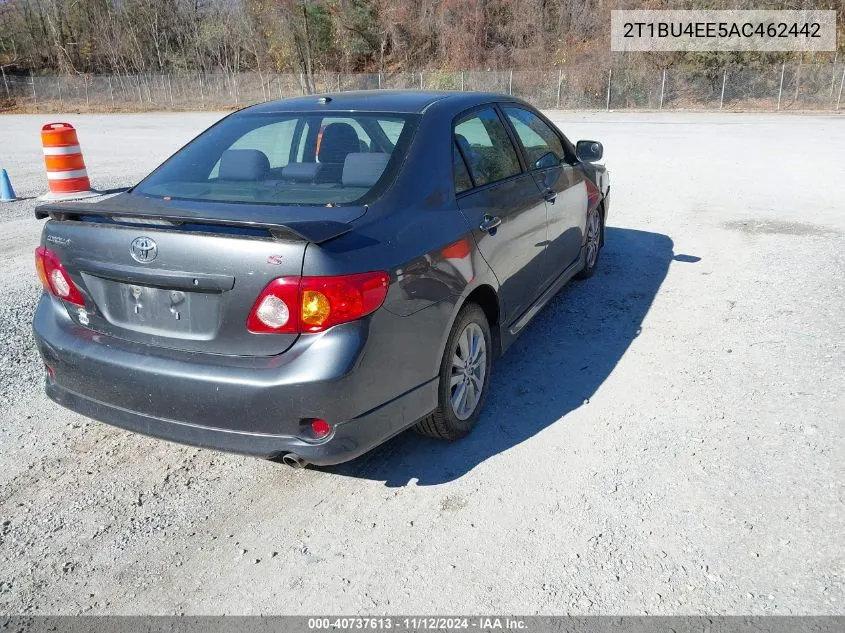 2010 Toyota Corolla S VIN: 2T1BU4EE5AC462442 Lot: 40737613