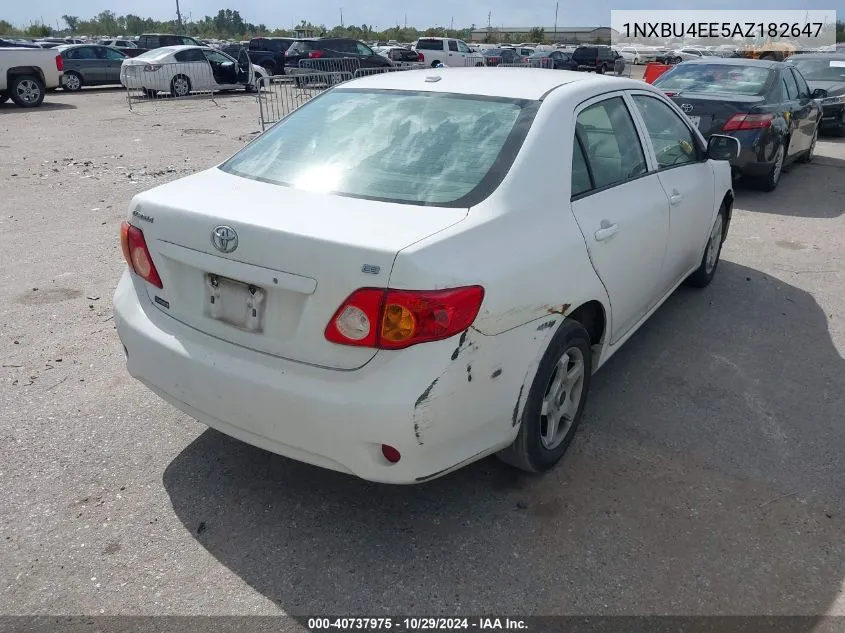 2010 Toyota Corolla Le VIN: 1NXBU4EE5AZ182647 Lot: 40737975