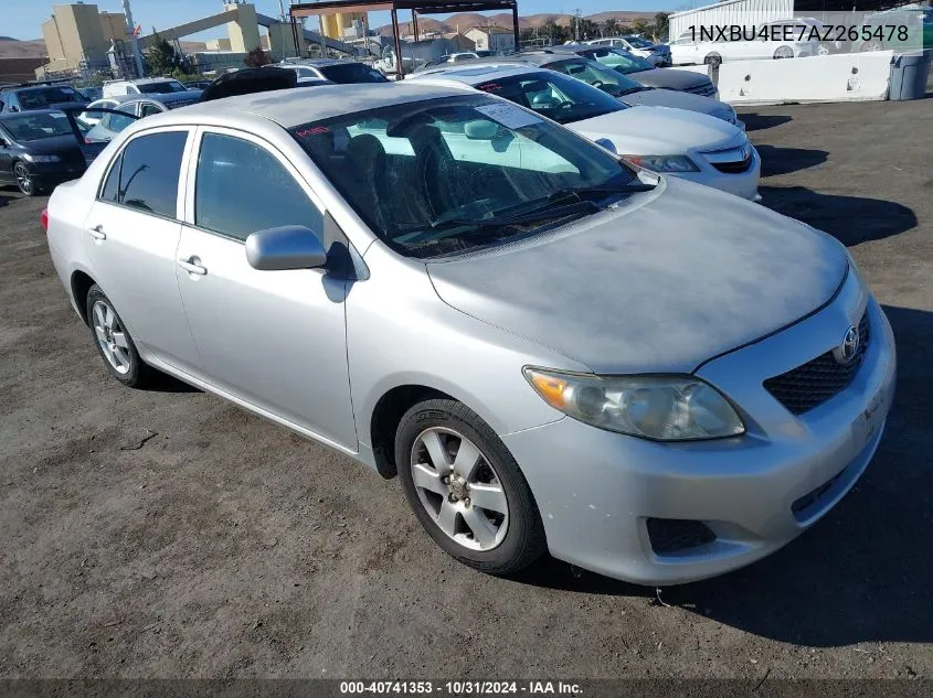 2010 Toyota Corolla Le VIN: 1NXBU4EE7AZ265478 Lot: 40741353