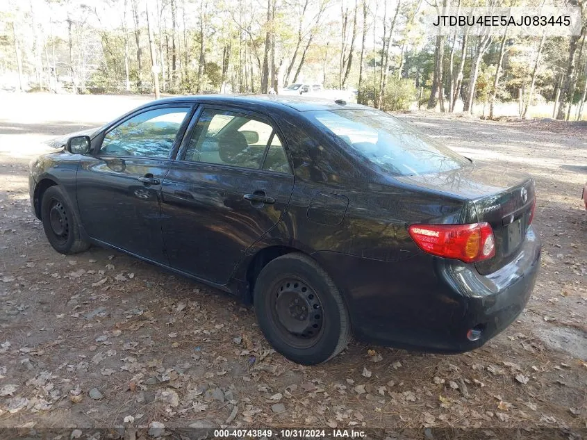 2010 Toyota Corolla Le VIN: JTDBU4EE5AJ083445 Lot: 40743849