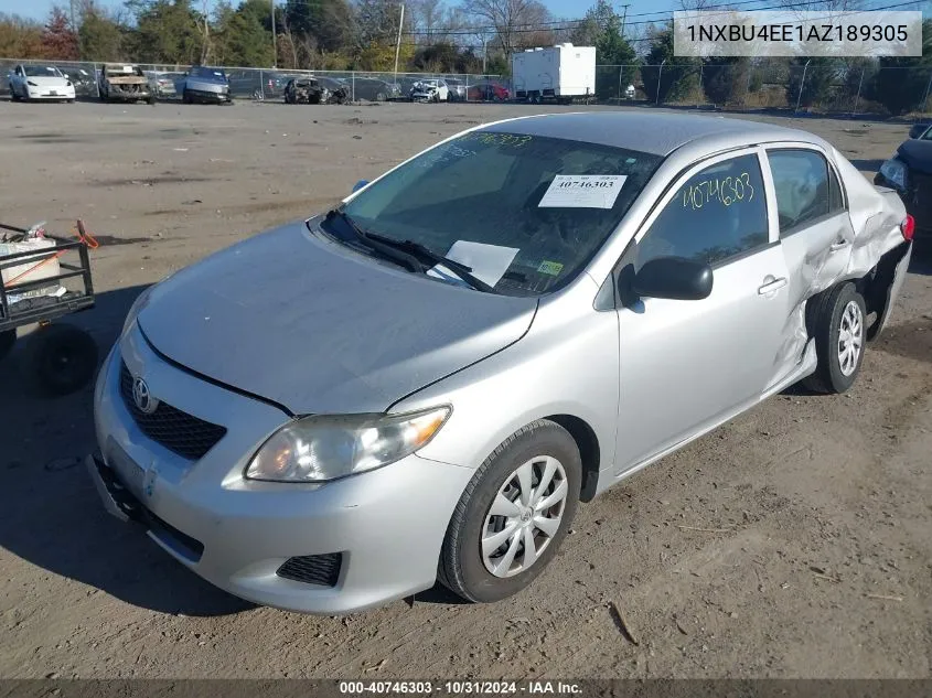 2010 Toyota Corolla Le VIN: 1NXBU4EE1AZ189305 Lot: 40746303