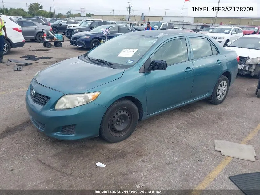 2010 Toyota Corolla Le VIN: 1NXBU4EE3AZ178709 Lot: 40749634