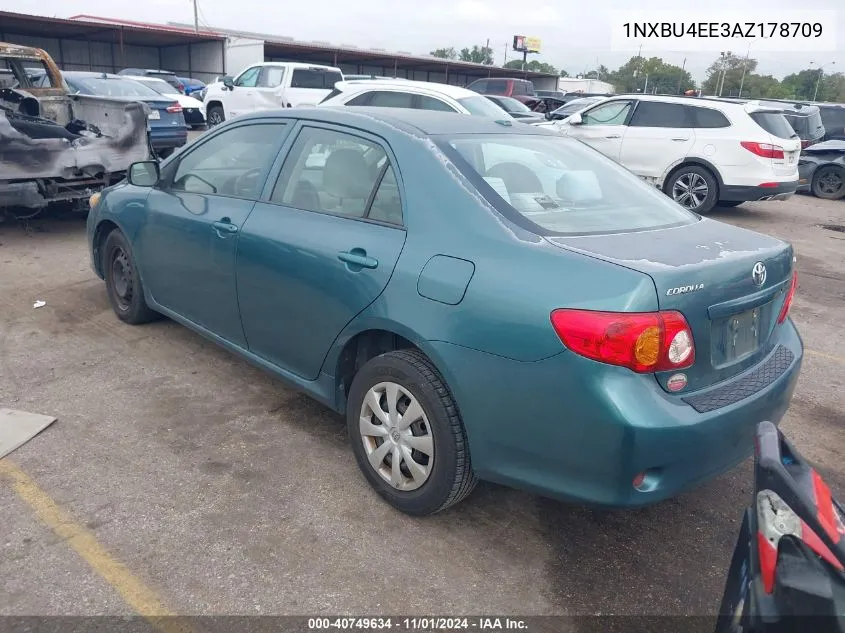 2010 Toyota Corolla Le VIN: 1NXBU4EE3AZ178709 Lot: 40749634