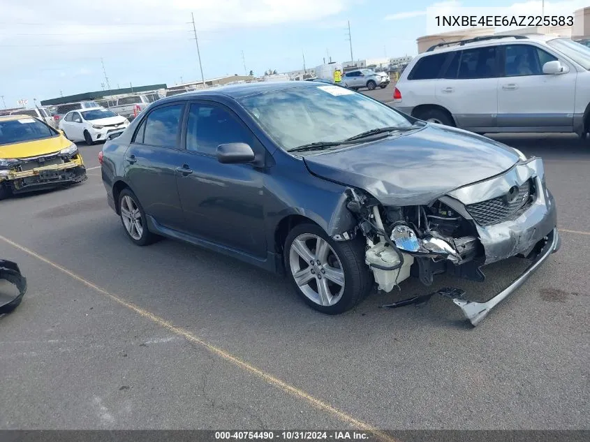 2010 Toyota Corolla Xrs VIN: 1NXBE4EE6AZ225583 Lot: 40754490