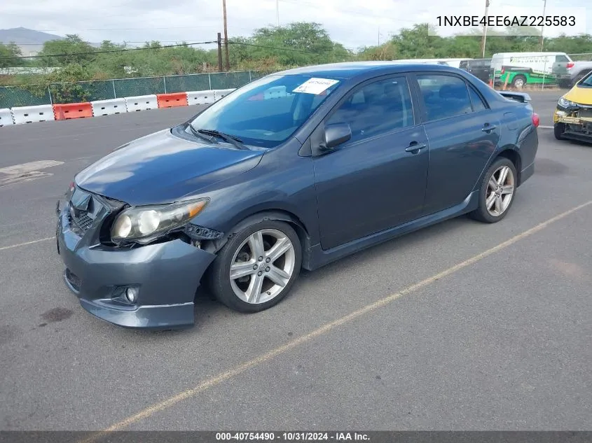 2010 Toyota Corolla Xrs VIN: 1NXBE4EE6AZ225583 Lot: 40754490