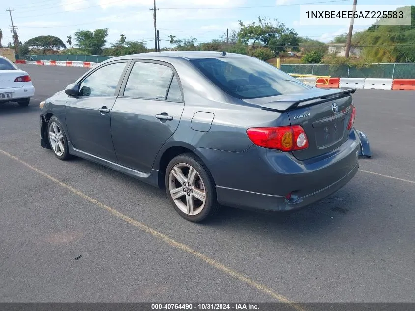 2010 Toyota Corolla Xrs VIN: 1NXBE4EE6AZ225583 Lot: 40754490