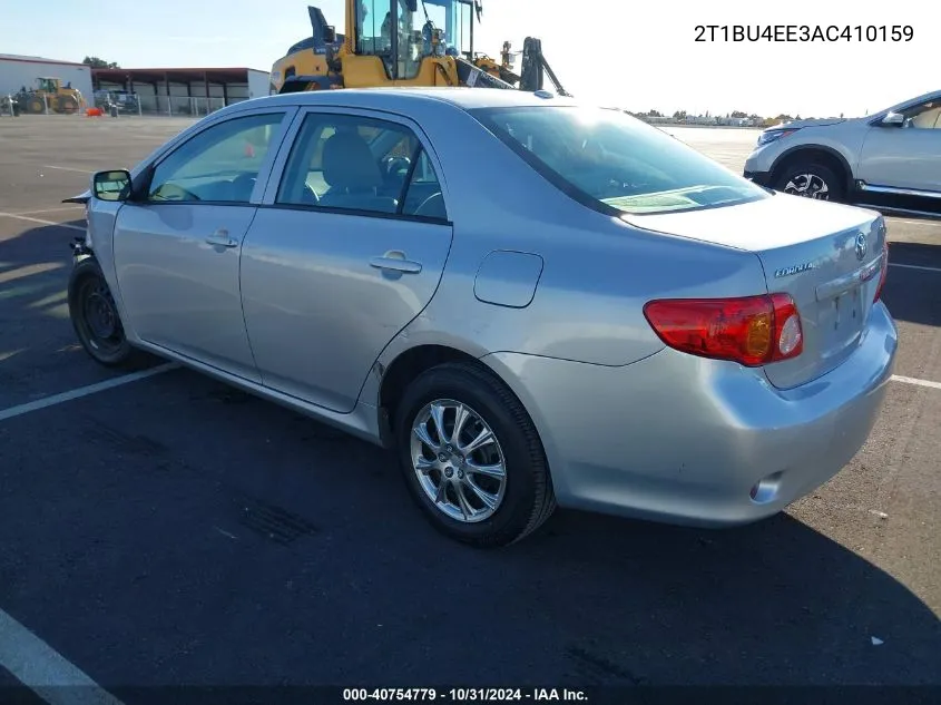 2010 Toyota Corolla Le VIN: 2T1BU4EE3AC410159 Lot: 40754779