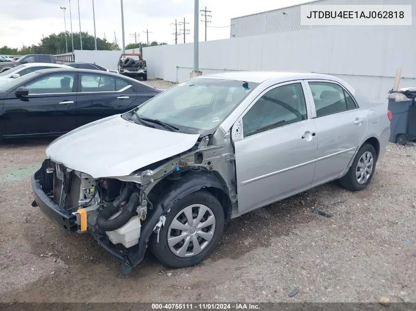 2010 Toyota Corolla Le VIN: JTDBU4EE1AJ062818 Lot: 40755111