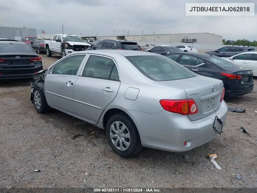 2010 Toyota Corolla Le VIN: JTDBU4EE1AJ062818 Lot: 40755111