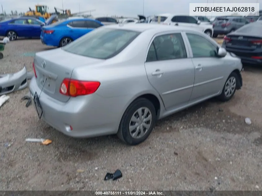 2010 Toyota Corolla Le VIN: JTDBU4EE1AJ062818 Lot: 40755111