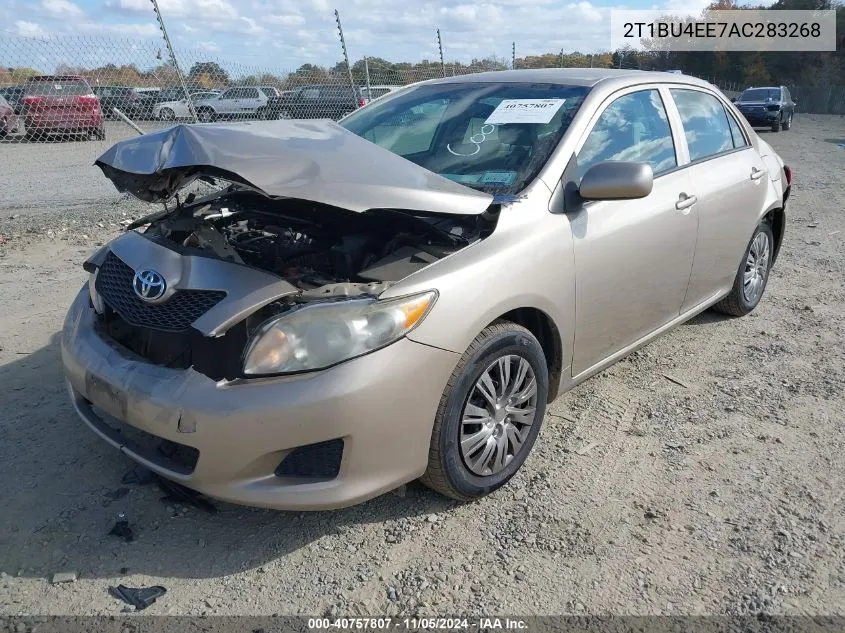 2010 Toyota Corolla Le VIN: 2T1BU4EE7AC283268 Lot: 40757807