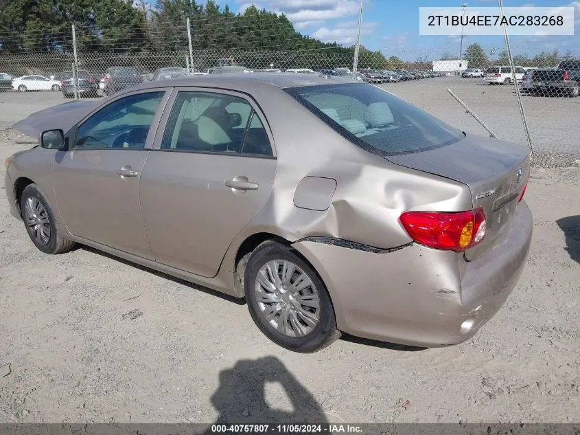 2010 Toyota Corolla Le VIN: 2T1BU4EE7AC283268 Lot: 40757807