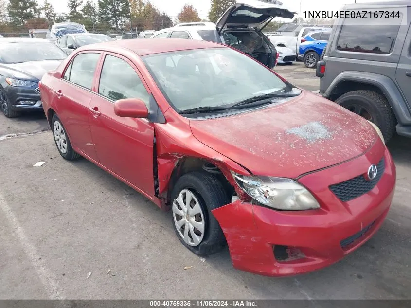 2010 Toyota Corolla Le VIN: 1NXBU4EE0AZ167344 Lot: 40759335