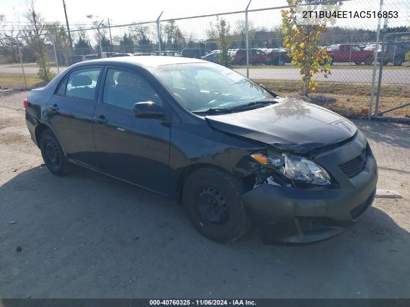 2010 Toyota Corolla Le VIN: 2T1BU4EE1AC516853 Lot: 40760325