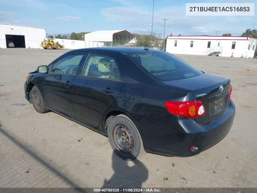 2010 Toyota Corolla Le VIN: 2T1BU4EE1AC516853 Lot: 40760325