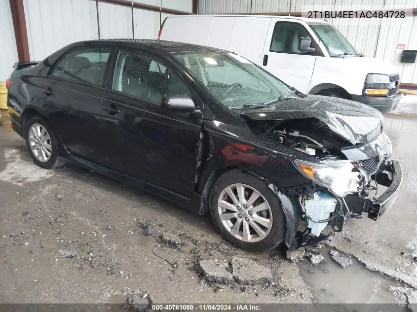 2010 Toyota Corolla S/Le/Xle VIN: 2T1BU4EE1AC484728 Lot: 40761088