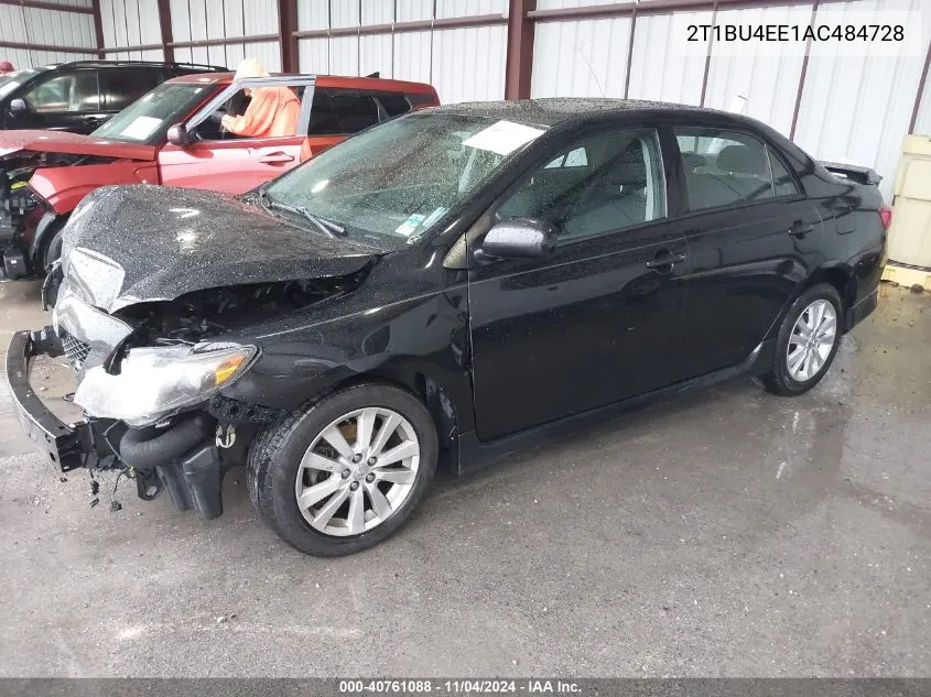 2010 Toyota Corolla S/Le/Xle VIN: 2T1BU4EE1AC484728 Lot: 40761088