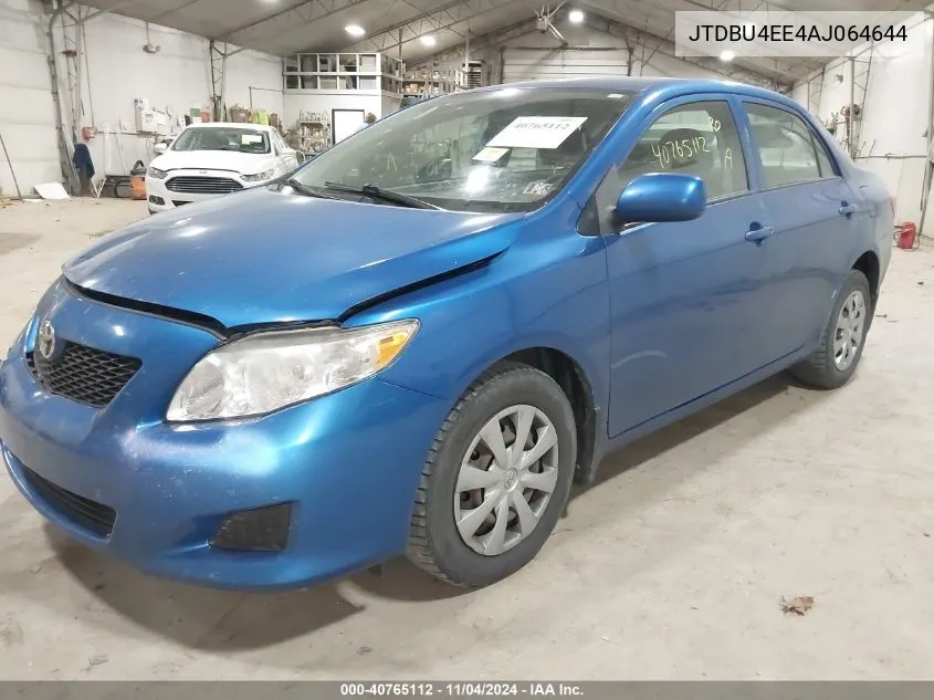 2010 Toyota Corolla Le VIN: JTDBU4EE4AJ064644 Lot: 40765112