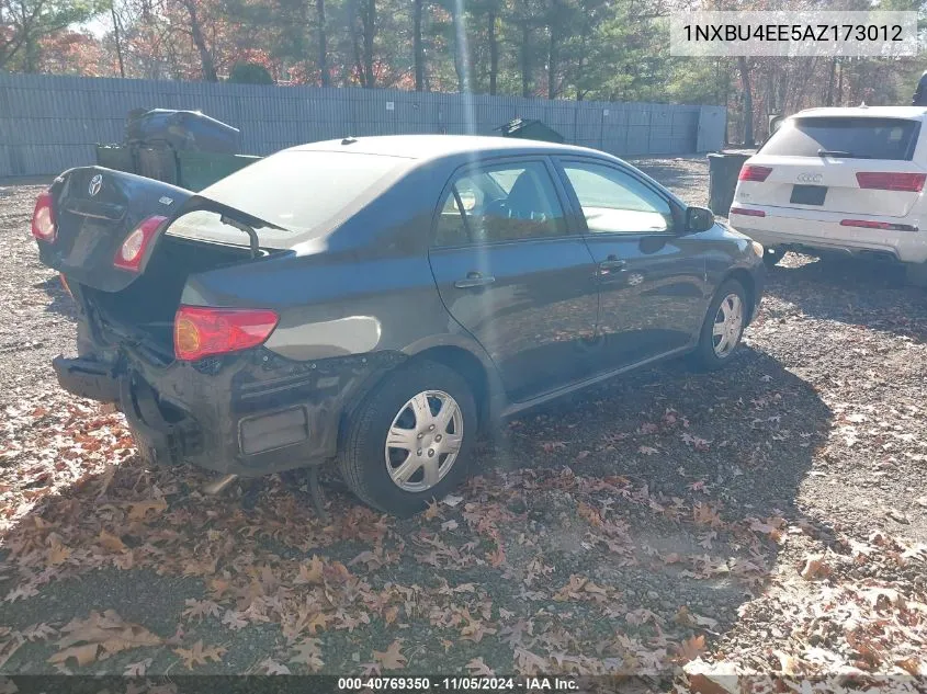 2010 Toyota Corolla Le VIN: 1NXBU4EE5AZ173012 Lot: 40769350