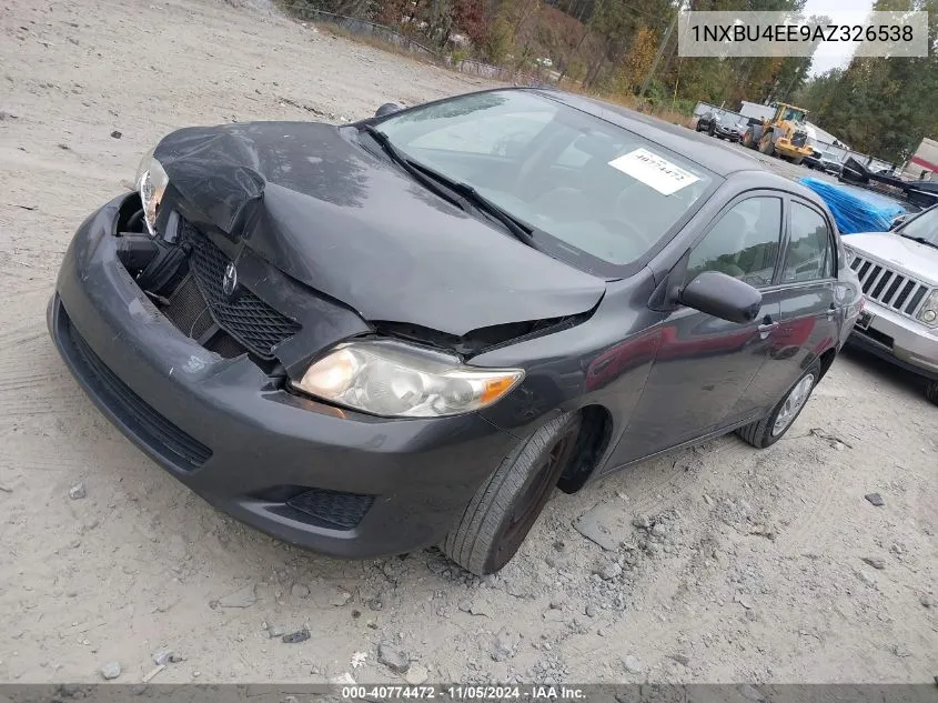 2010 Toyota Corolla Le VIN: 1NXBU4EE9AZ326538 Lot: 40774472