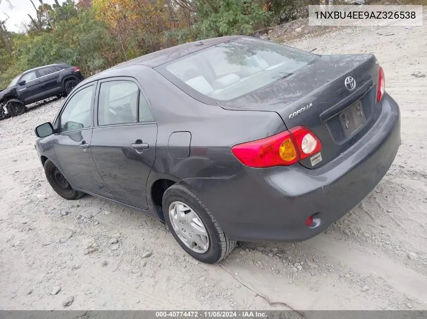 2010 Toyota Corolla Le VIN: 1NXBU4EE9AZ326538 Lot: 40774472