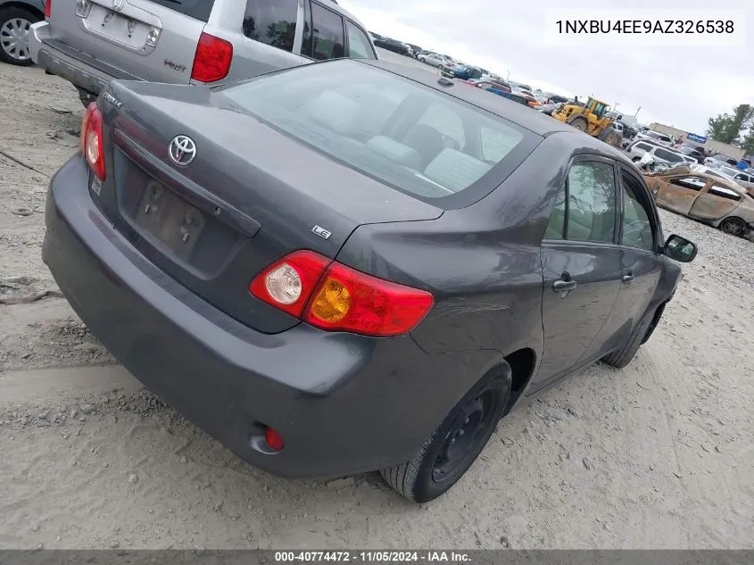 2010 Toyota Corolla Le VIN: 1NXBU4EE9AZ326538 Lot: 40774472