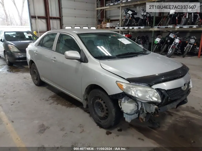 2010 Toyota Corolla Ce VIN: 2T1BU4EE7AC337507 Lot: 40774836