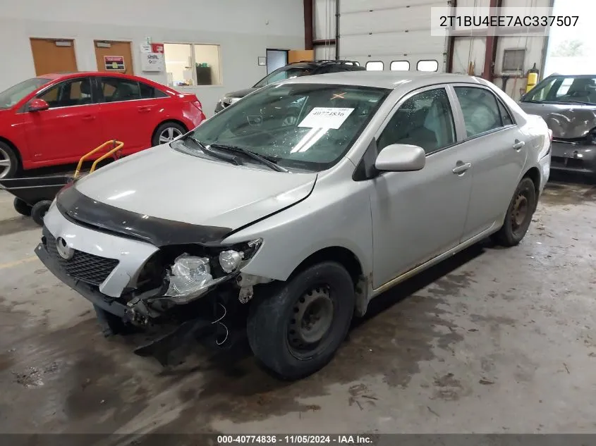 2010 Toyota Corolla Ce VIN: 2T1BU4EE7AC337507 Lot: 40774836