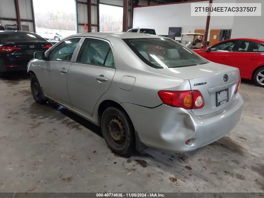 2010 Toyota Corolla Ce VIN: 2T1BU4EE7AC337507 Lot: 40774836