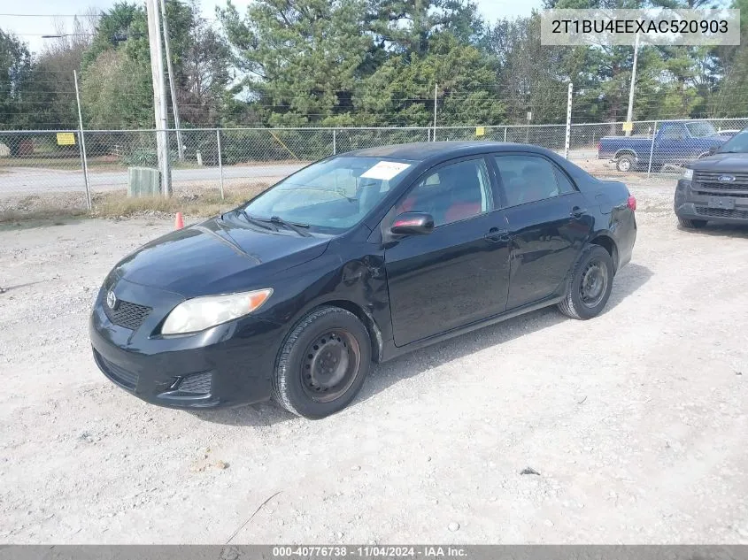 2010 Toyota Corolla Le VIN: 2T1BU4EEXAC520903 Lot: 40776738