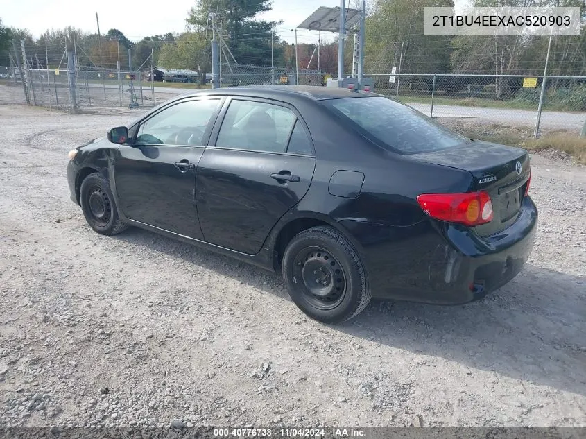 2010 Toyota Corolla Le VIN: 2T1BU4EEXAC520903 Lot: 40776738