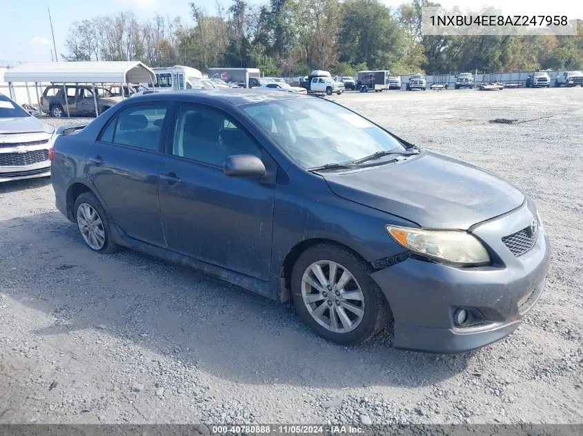 2010 Toyota Corolla S VIN: 1NXBU4EE8AZ247958 Lot: 40780888