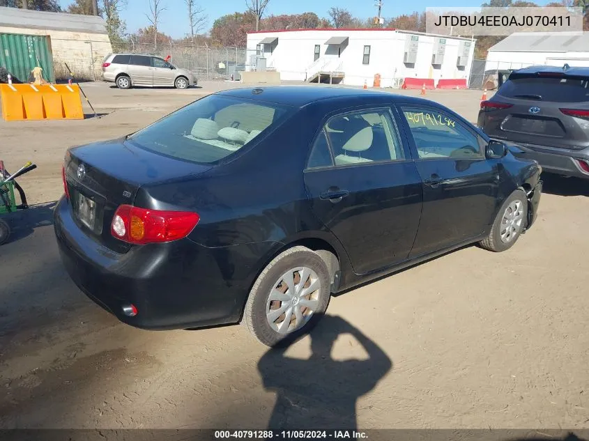 2010 Toyota Corolla Le VIN: JTDBU4EE0AJ070411 Lot: 40791288