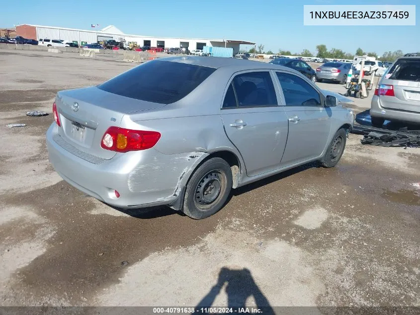 2010 Toyota Corolla Le VIN: 1NXBU4EE3AZ357459 Lot: 40791638