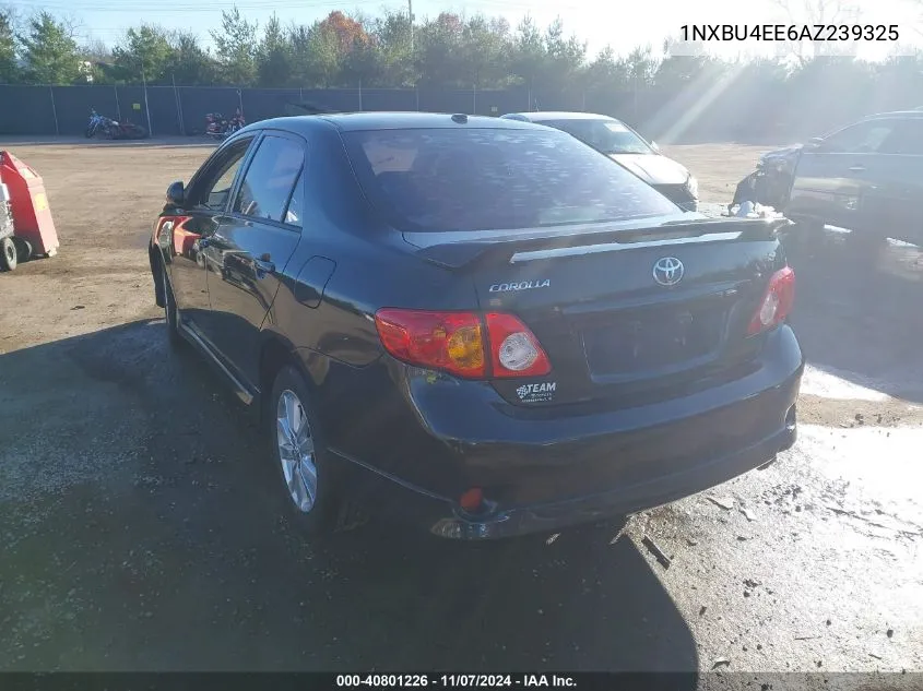 2010 Toyota Corolla S VIN: 1NXBU4EE6AZ239325 Lot: 40801226