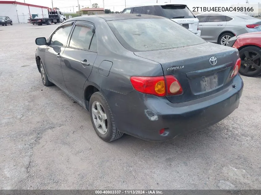 2010 Toyota Corolla Le VIN: 2T1BU4EE0AC498166 Lot: 40803337