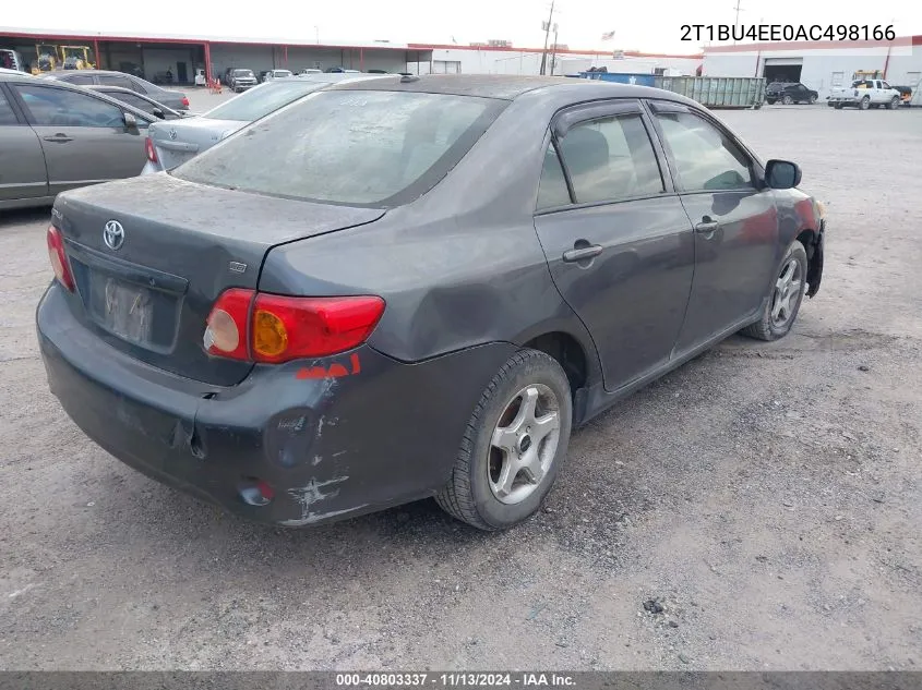 2010 Toyota Corolla Le VIN: 2T1BU4EE0AC498166 Lot: 40803337