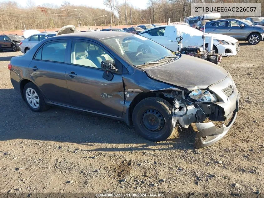 2010 Toyota Corolla Le VIN: 2T1BU4EE6AC226057 Lot: 40805223