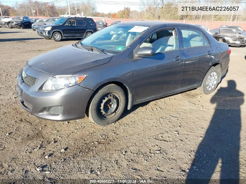 2010 Toyota Corolla Le VIN: 2T1BU4EE6AC226057 Lot: 40805223