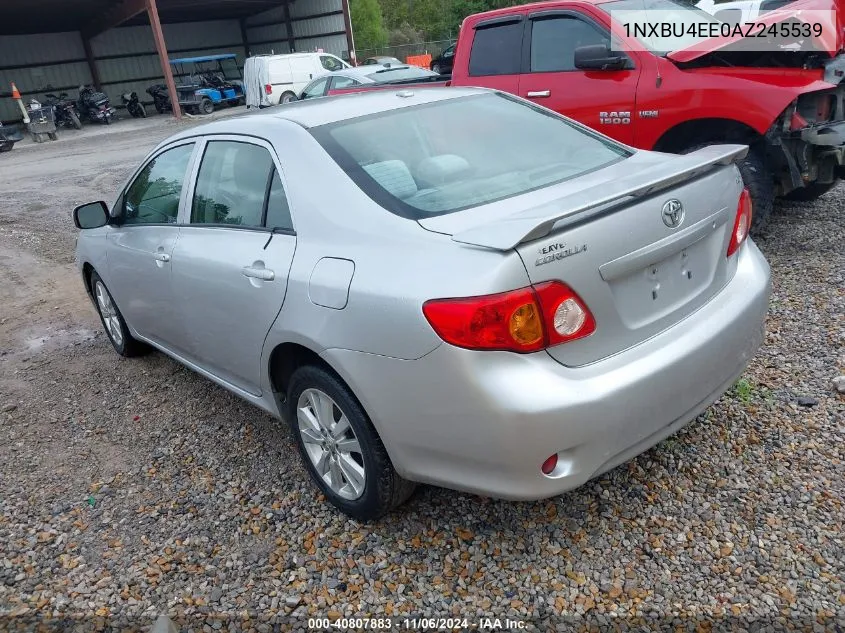 2010 Toyota Corolla Le VIN: 1NXBU4EE0AZ245539 Lot: 40807883