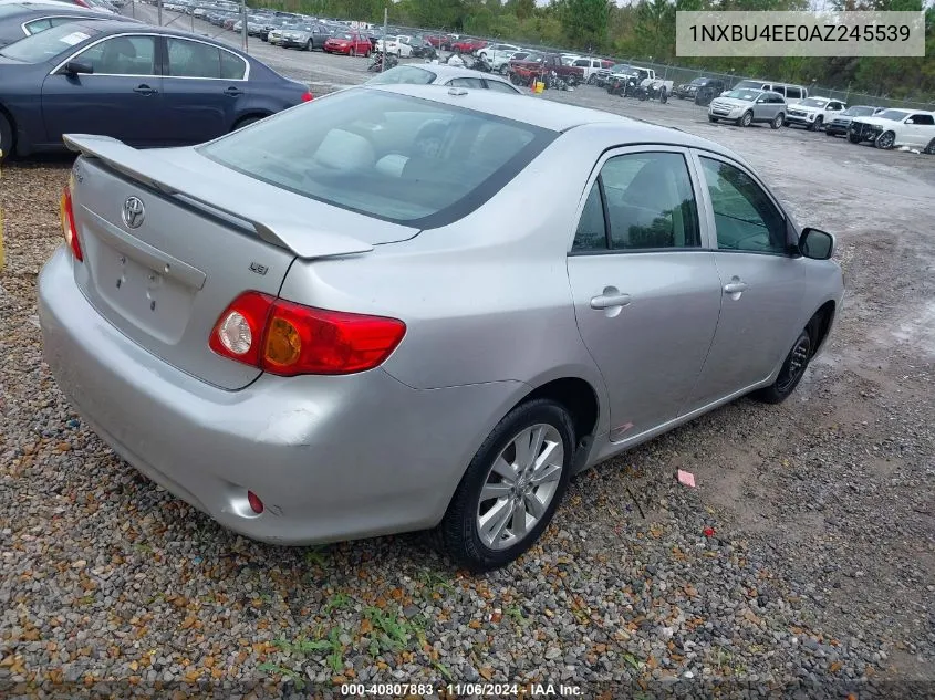 2010 Toyota Corolla Le VIN: 1NXBU4EE0AZ245539 Lot: 40807883