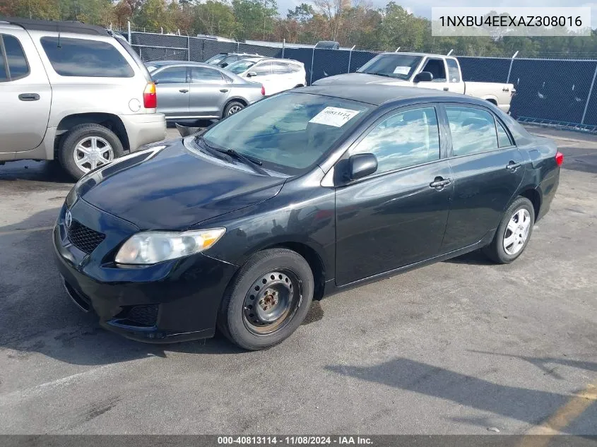 2010 Toyota Corolla Le VIN: 1NXBU4EEXAZ308016 Lot: 40813114