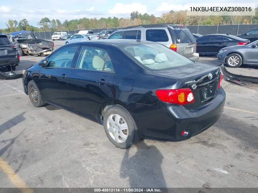 2010 Toyota Corolla Le VIN: 1NXBU4EEXAZ308016 Lot: 40813114