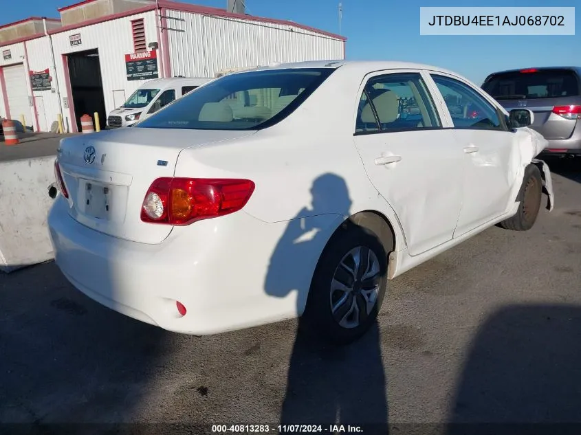 2010 Toyota Corolla Le VIN: JTDBU4EE1AJ068702 Lot: 40813283