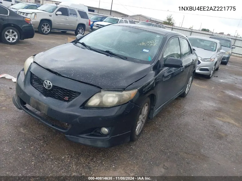 2010 Toyota Corolla S VIN: 1NXBU4EE2AZ221775 Lot: 40814635