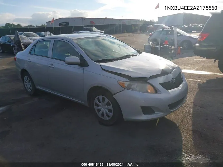 2010 Toyota Corolla Le VIN: 1NXBU4EE2AZ175560 Lot: 40815455